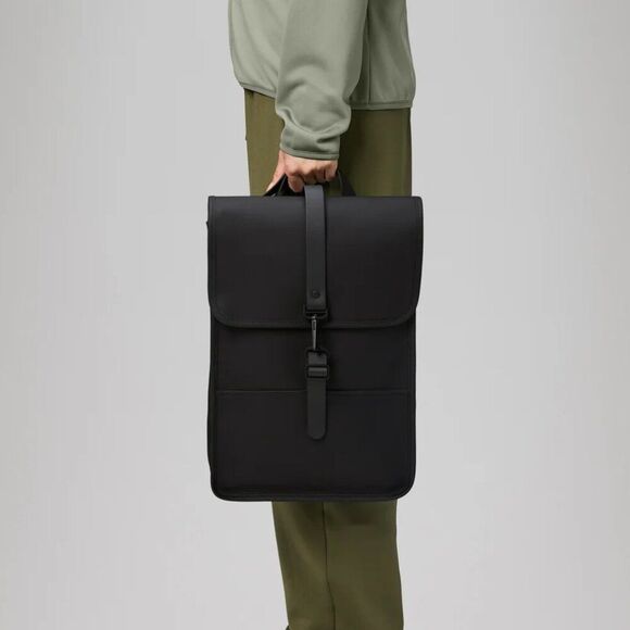 NEW Rains Waterproof Rucksack RFID Minimalist Backpack Unisex NWT Black ⭐️⭐️⭐️⭐️ main image 16